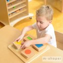 MASTERKIDZ Sensoryczny Sorter Drewniany Kształty i Kolory Montessori