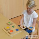 MASTERKIDZ Sensoryczny Sorter Drewniany Kształty i Kolory Montessori