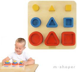 MASTERKIDZ Sorter Kształtów Klocki Geometryczne Montessori