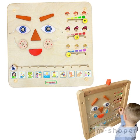 MASTERKIDZ Tablica Edukacyjna Jak Się Czujesz? Nauka Emocji Montessori