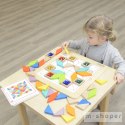 MASTERKIDZ Układanka Mozaika Nauka Kolorów i Kształtów Tangram Montessori