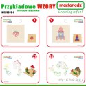 MASTERKIDZ Drewniany Stół Edukacyjny + AKCESORIA STEM WALL + 135 Klocków