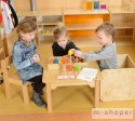 MASTERKIDZ Duża Drewniana Nawlekanka Sznurowanka Montessori