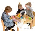 MASTERKIDZ Duża Drewniana Nawlekanka Sznurowanka Montessori