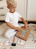 VIGA Drewniana Przybijanka Roboty 45 elementów Montessori