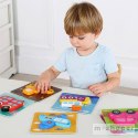 TOOKY TOY Drewniane Klocki Montessori Układanka Puzzle Zestaw 33 El. + 6 Planszy