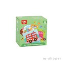 TOOKY TOY Drewniane Klocki Montessori Układanka Puzzle Zestaw 33 El. + 6 Planszy