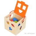 TOOKY TOY Drewniany Sorter Kształtów Kostka Edukacyjna