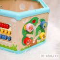 TOOKY TOY Interaktywny Drewniany Sześciokąt Montessori Otwierane Pudełko