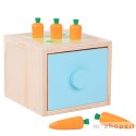 Tooky Toy Drewniana Kostka Edukacyjna Szuflada Pudełko Montessori Sorter Nauka Kolorów 4w1