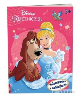 Disney Księżniczka. Kolorowanka z naklejkami