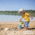 SMOBY GREEN Wiaderko z akcesoriami do piasku i konewką z bioplastiku