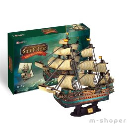 Puzzle 3D Żaglowiec San Felipe XL