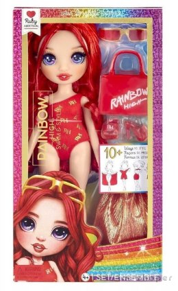 Rainbow High Swim&Style Fashion Doll - Ruby