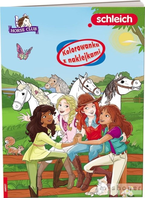 Schleich Horse Club. Kolorowanka z naklejkami