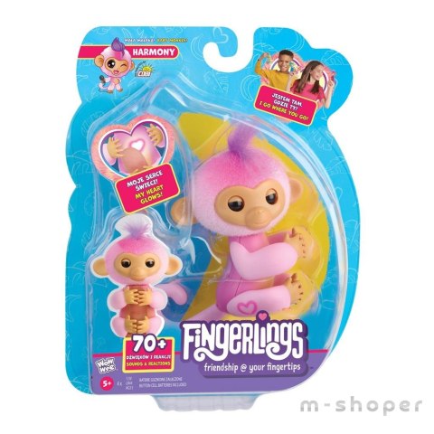 Małpka Fingerlings Harmony różowa