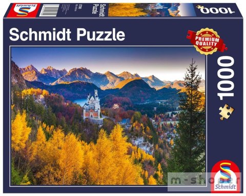 Puzzle 1000 Jesień na Zamku Neuschwanstein, Niemcy