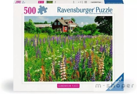 Puzzle 500 Łąka w Szwecji