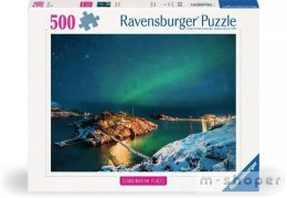 Puzzle 500 Zorza Polarna nad Bergsfjord