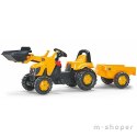 Rolly Toys rollyKid Traktor na pedały JCB z łyżką i przyczepą 2-5 Lat