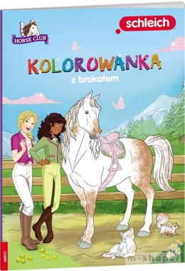 Horse Club. Kolorowanka z brokatem