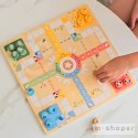 TOOKY TOY Gry Planszowe Logiczne 2w1 Ludo Chińczyk + Uwolnij Zwierzątka