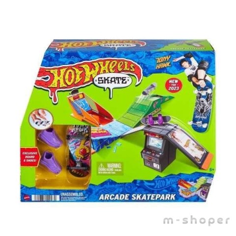 Hot Wheels Skate Skatepark + deskorolka HMJ98