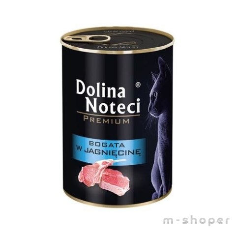 DOLINA NOTECI Premium bogata w jagnięcinę - mokra karma dla kota - 400g