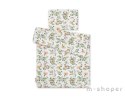 Komplet pościeli dla niemowląt z wypełnieniem 2-cz 75x100cm NEWBORN - woodland green