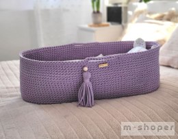 Kosz Mojżesza BOHO Handmade - lila