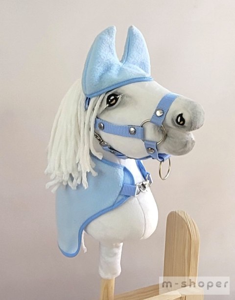 Zestaw dla Hobby Horse A4: derka + nauszniki - jasny niebieski