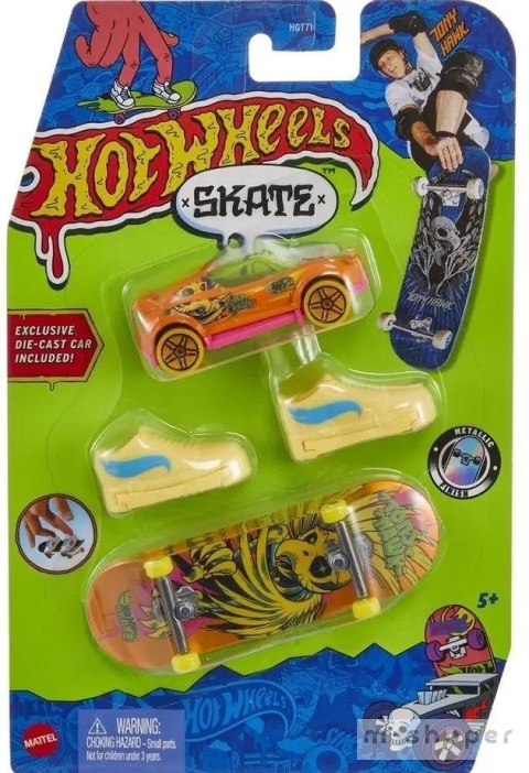 Hot Wheels Skate Deskorolka + buty + auto HNG59