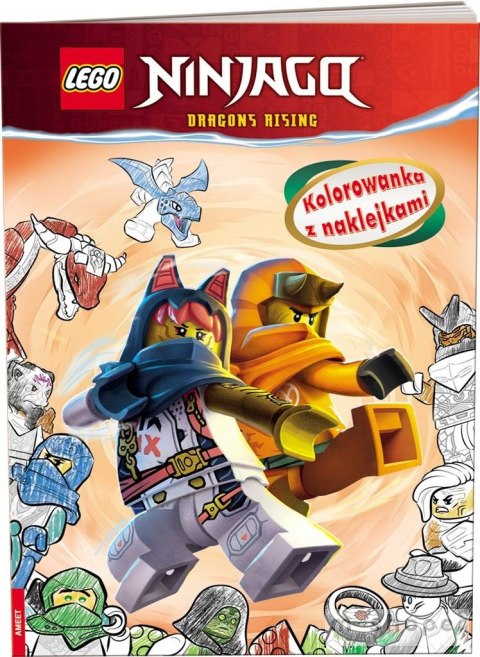 Lego Ninjago Kolorowanka z naklejkami