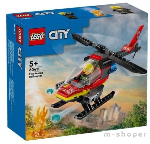 LEGO(R) CITY 60411 (4szt) Strażacki helikopter ratun