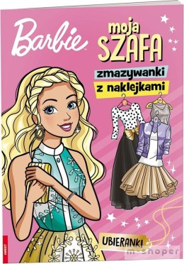 Barbie. Moja szafa. Zmazywanki z naklejkami