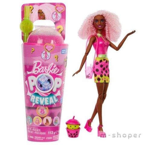 Barbie Pop Reveal Lalka Jagoda Bubble Tea