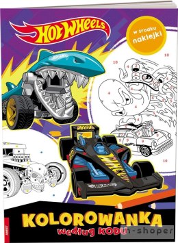 Hot Wheels. Kolorowanka według kodu