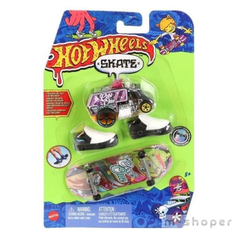 Hot Wheels Skate Deskorolka + buty + auto HVK46