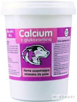 Calcium Preparat witaminowy fioletowy z glukozaminą dla psa 400g