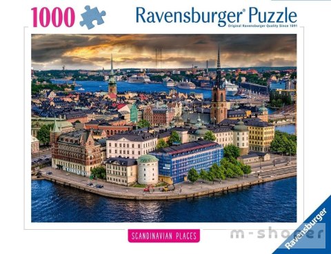 Puzzle 1000 Skandynawskie miasto widok