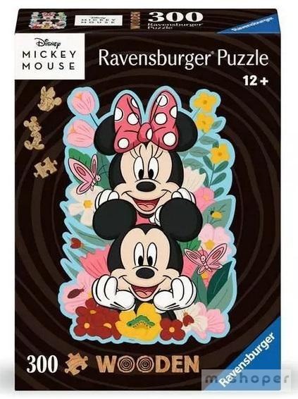 Puzzle drewniane 300 Disney Myszka Mickey & Minnie