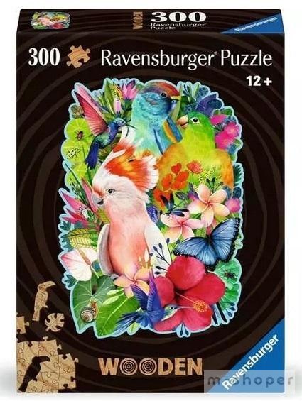 Puzzle drewniane 300 Ptaki