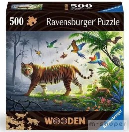 Puzzle drewniane 500 Tygrys