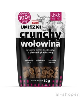 UNISZKI Crunchy wołowina - Pietruszka Pokrzywa 80g