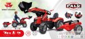 FALK Traktor Massey Ferguson Czerwony na Pedały z Przyczepką od 3 Lat