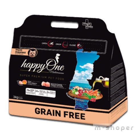 HappyOne Grain-Free Mediterraneum Small breed 3Kg