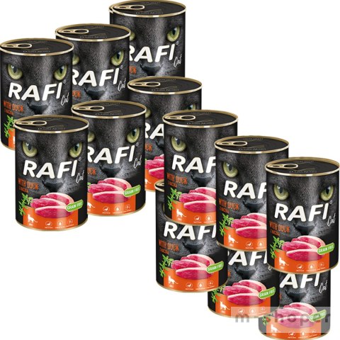 Rafi Cat karma bezzbożowa z kaczką 12 x 400 g