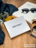 Rewelacyjny, piękny duży portfel męski ze skóry licowej - Rovicky