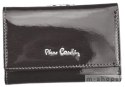 Lakierowany portfel ze skóry naturalnej z portmonetką na bigiel - Pierre Cardin