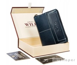 Duży, skórzany portfel w orientacji pionowej z systemem RFID — Always Wild